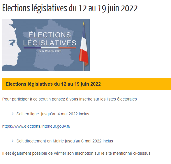 elections legislatives