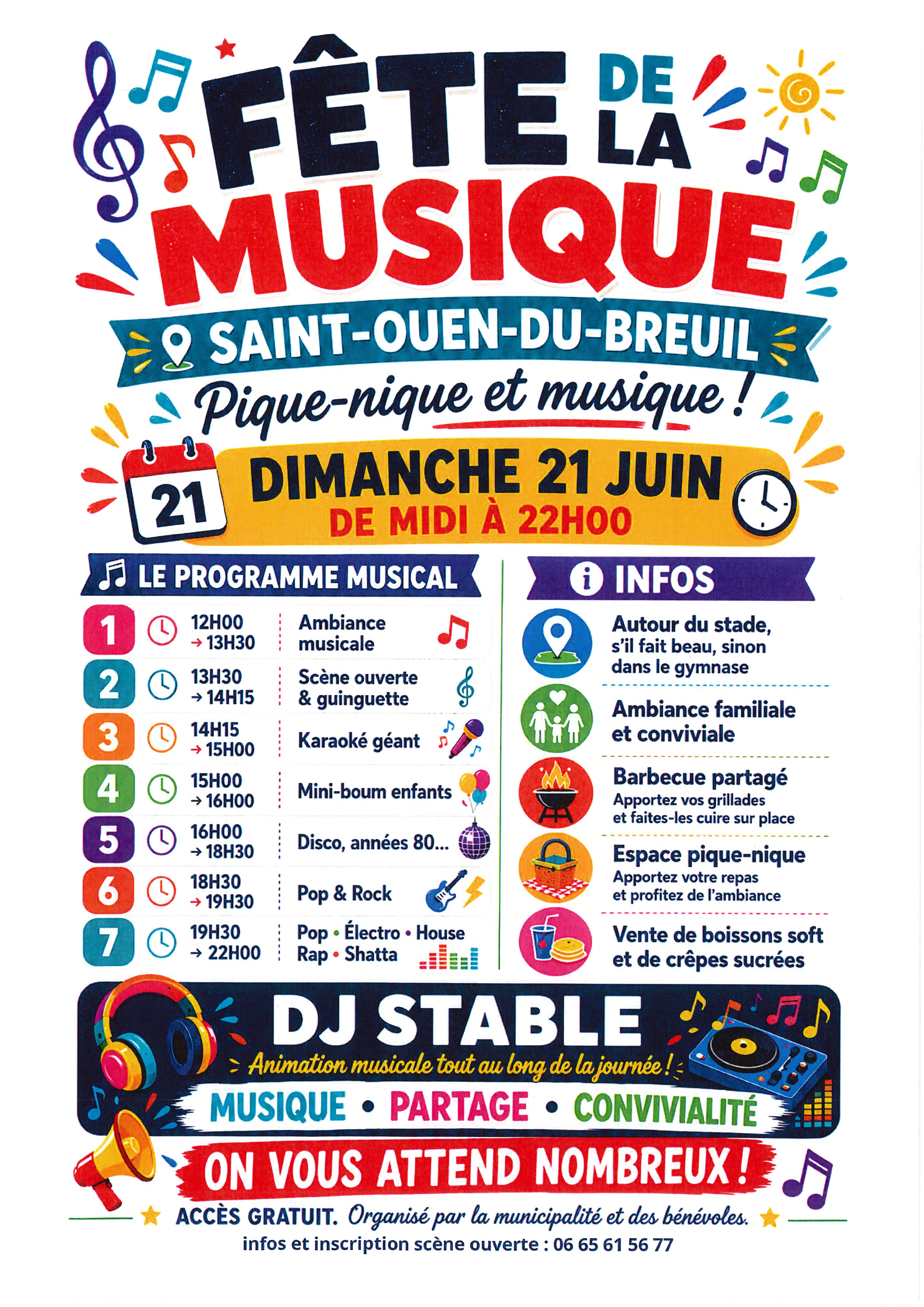 flyer fete de la musique